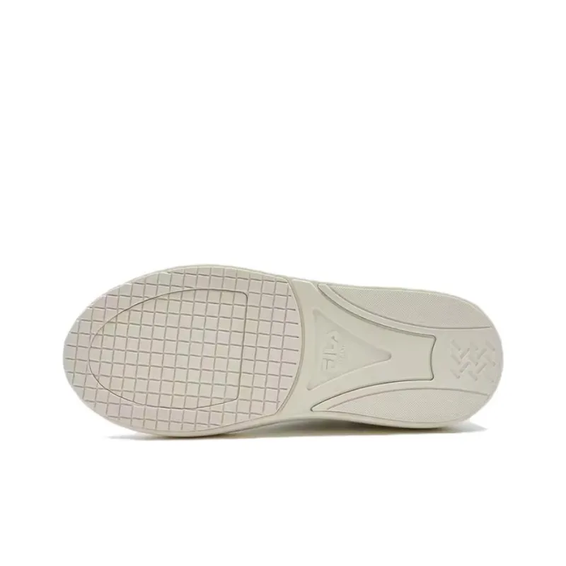 FILA Anti Slip Wear Resistant Low Top Skateboard Shoes Women's White Blue-4