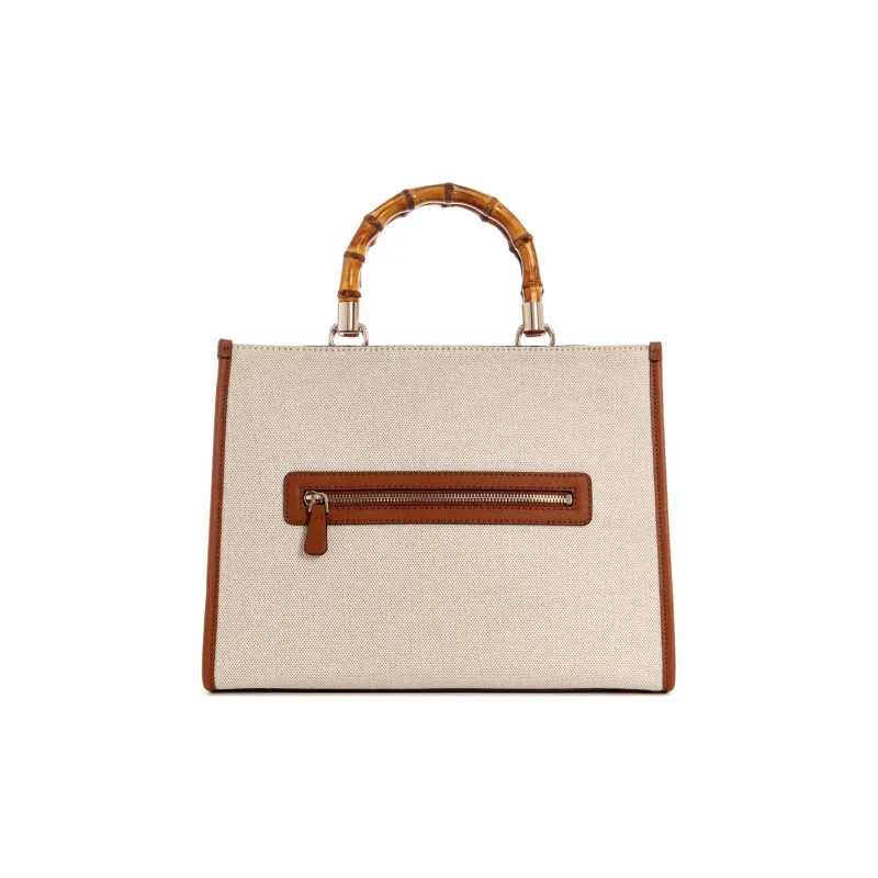 GUESS Canvas Bag, Shoulder Bag, Crossbody Bag, Handbag Women's Brown-2