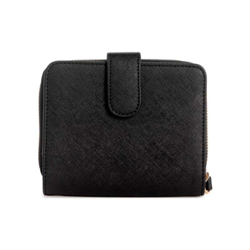 GUESS Saffiano Imitation Leather Wallet Women's Black-1