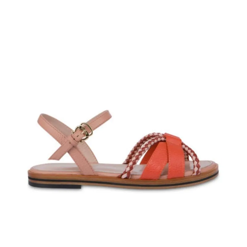 Pollini Interlude Strap Sandals Women's Umber-1