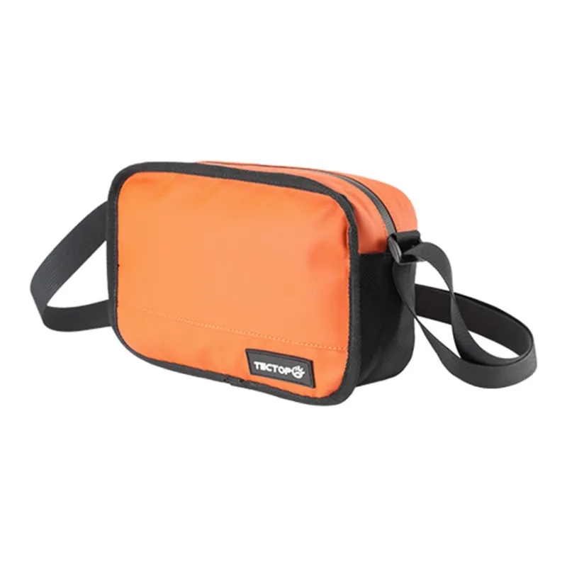 Tectop Polyester Portable Crossbody Bag, Shoulder Bag Regular Unisex Orange/Black-2