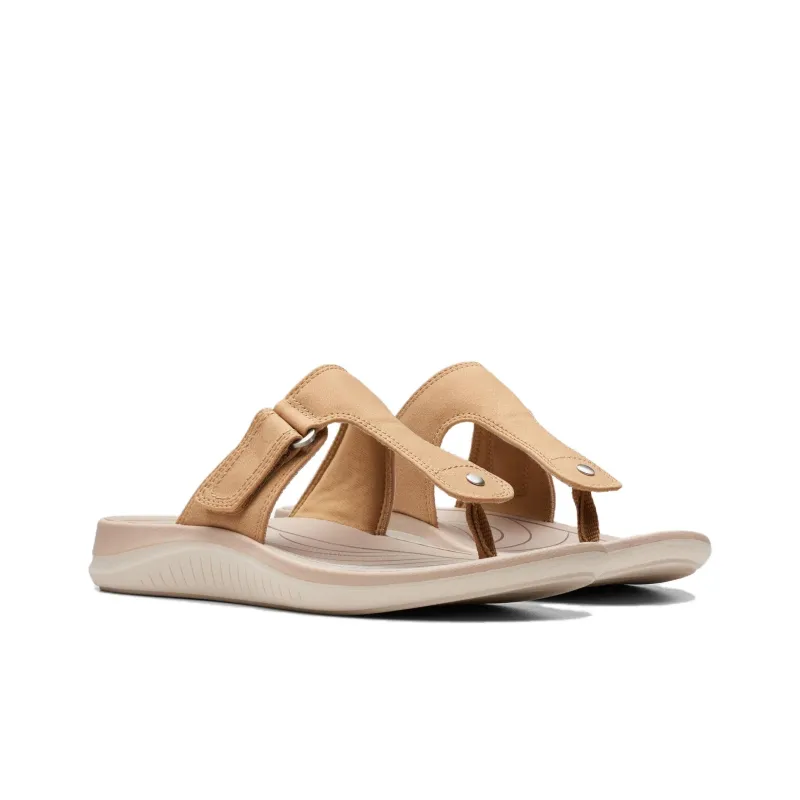 Clarks EVA Flip Flops Women's Walnut-2