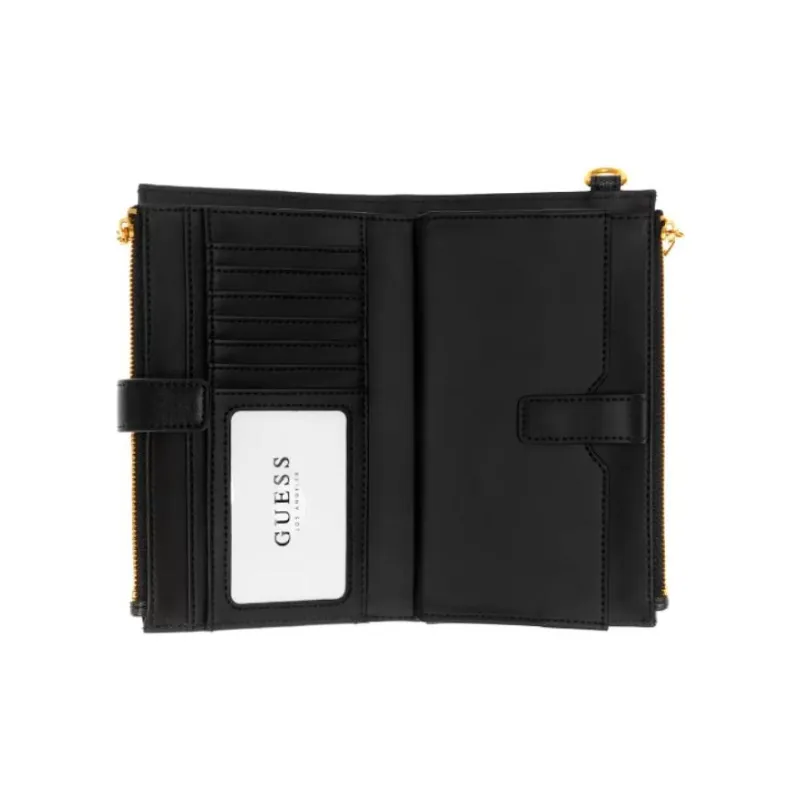 GUESS Artificial Leather Wallet Regular Unisex Black-1