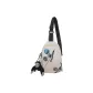 White with Chimpanzee Charm with Badge