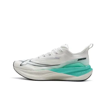 XTEP Two Thousand Kilometers 2.0 Anti Slip Wear Resistant Low Top Running Shoes Women's Sail White