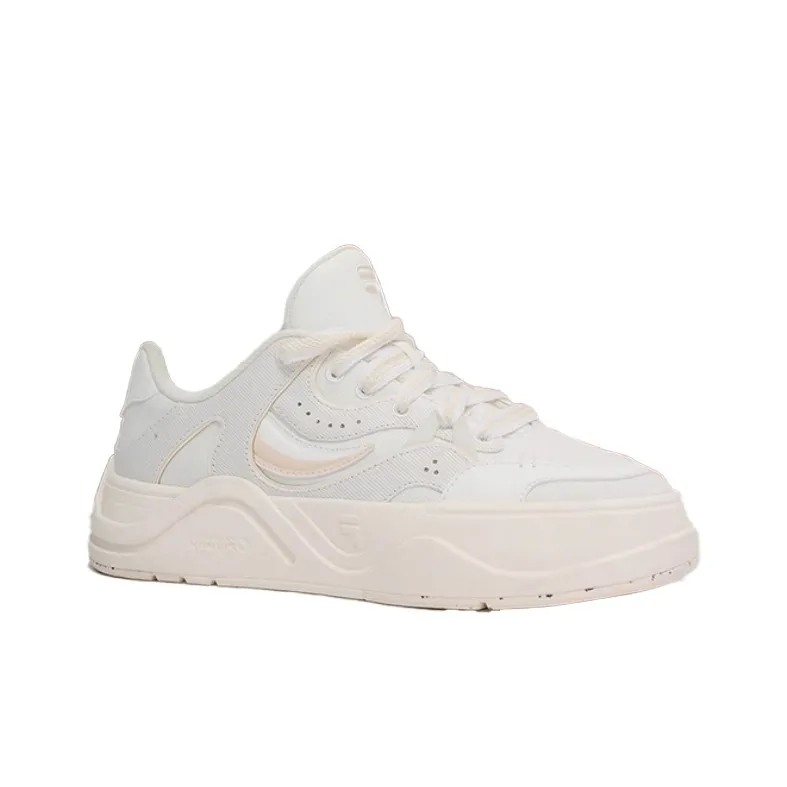 FILA FUSION 50 Slip Resistant, Impact Resistant, Abrasion Resistant Low Top Skateboard Shoes Women's Milk White-1
