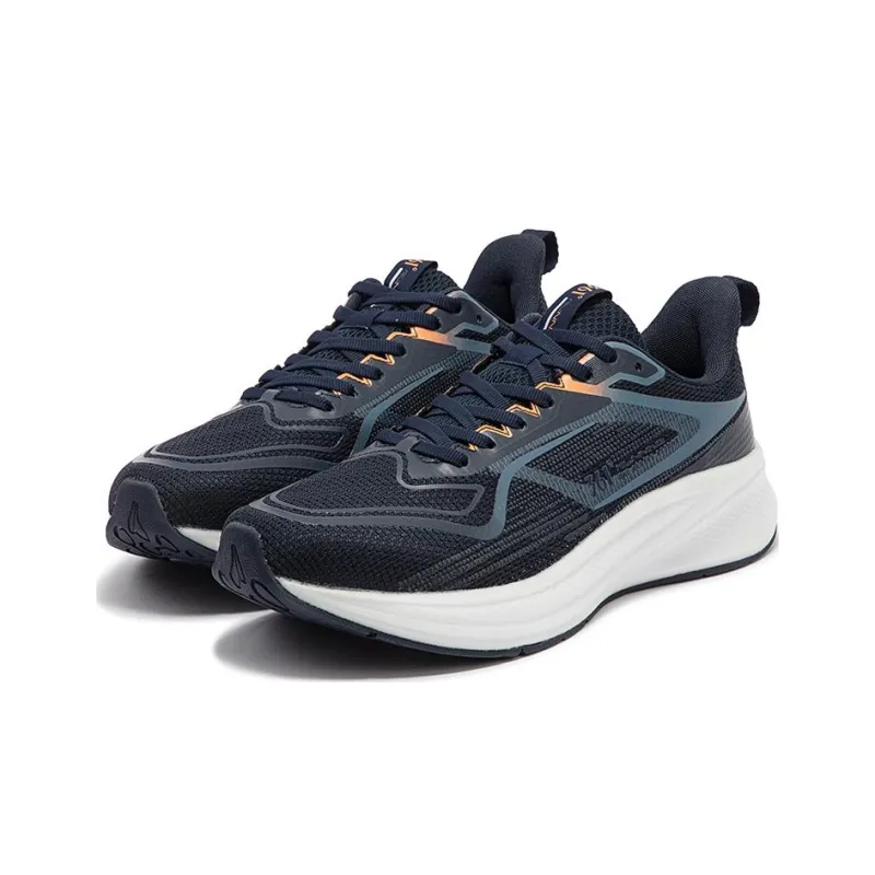 361° Cushioning Wear-Resistant Low-Top Casual Running Shoes Men's Black Blue White-2