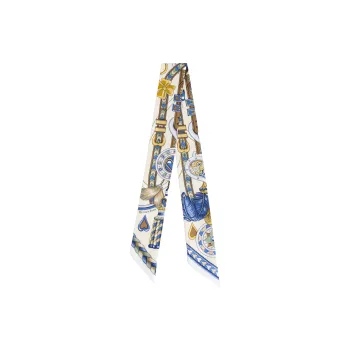 HERMES Silk Scarves Women's Yellow