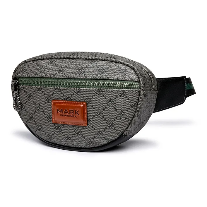 FAIRWHALE PVC Crossbody Bags Fanny Pack Regular Unisex Lead Coffee/Coffee-9