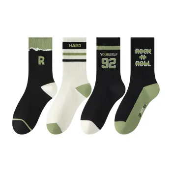 XXLLG Mid-Calf Socks Men's 4 Pack