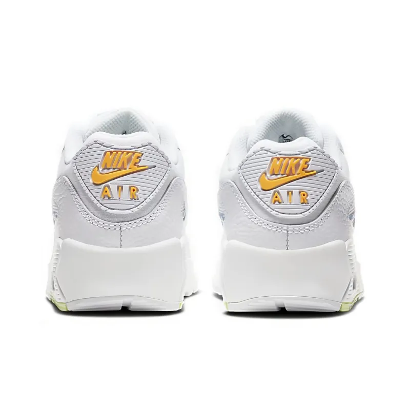 Nike Air Max 90 White Laser Orange Aurora GS-3