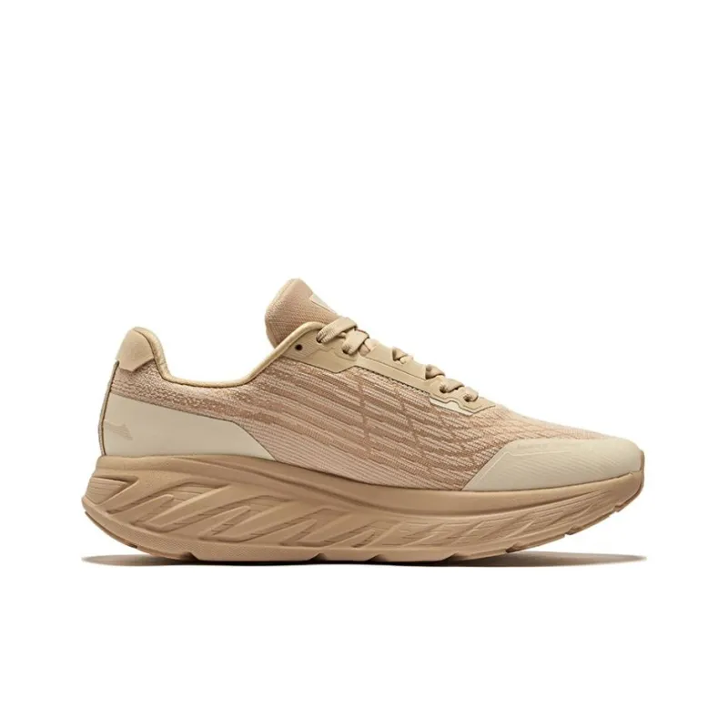Erke Cushioning Lightweight Low Top Running Shoes Men's Warm Linen Oat-1