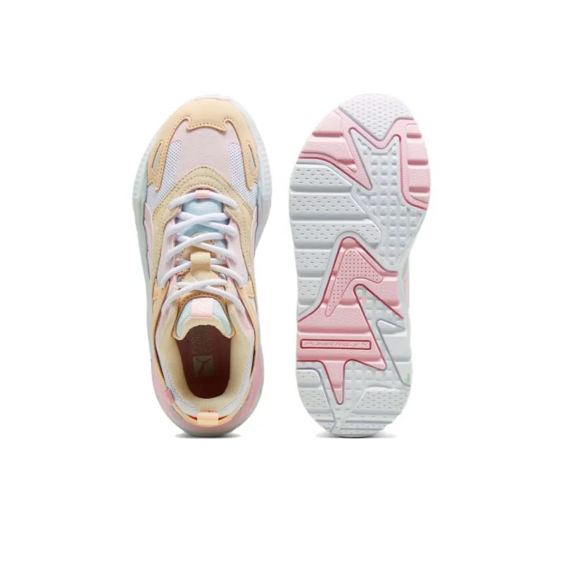 PUMA RS X Cushioning, Slip Resistant, And Abrasion Resistant Low Top Casual Running Shoes Unisex Pink Orange-4