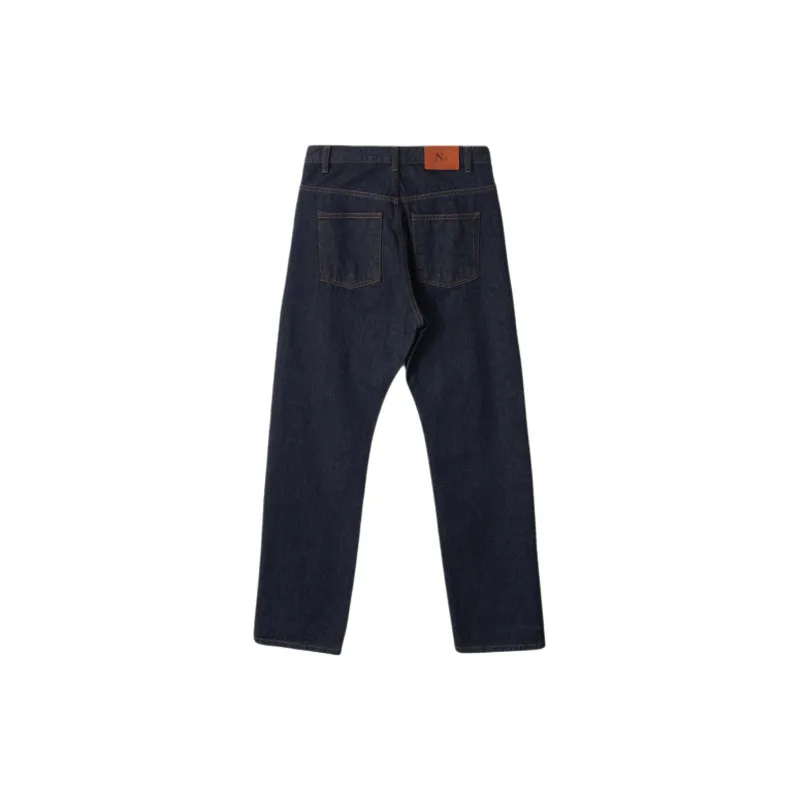 NOTHING WRITTEN Boyfriend Cotton Denim Jeans Women's Selvage/Edge Color-1