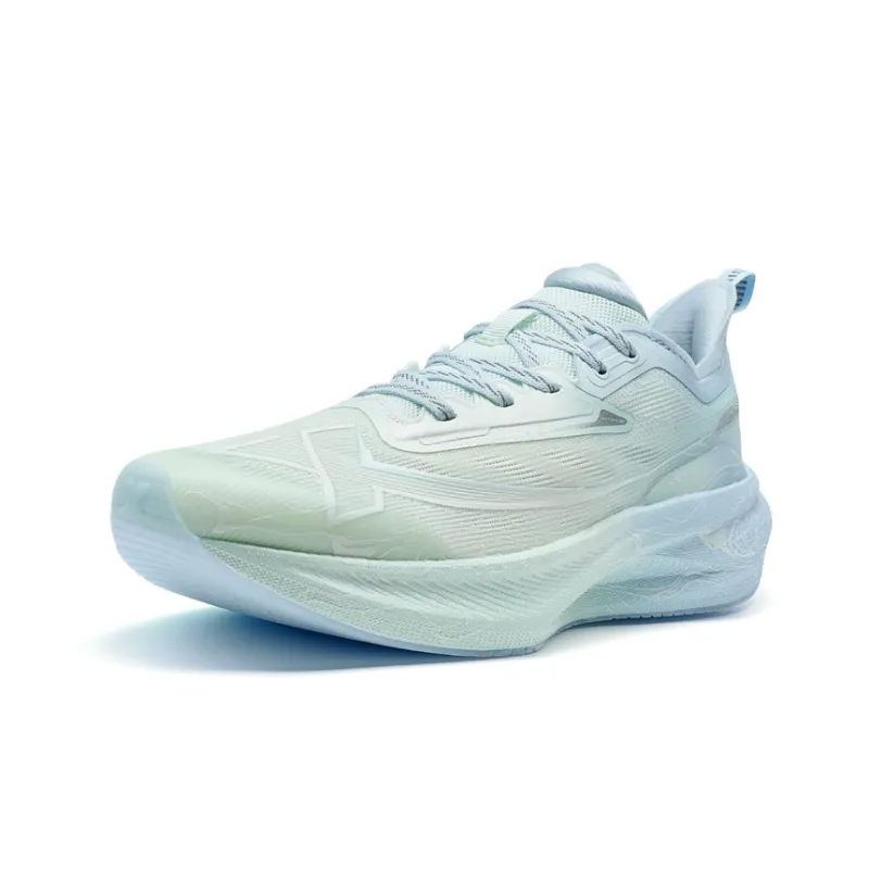 XTEP Two Thousand Kilometers 2.0 Running Shoes Women's Low Top Light Fruit Green/Ripple Blue-2
