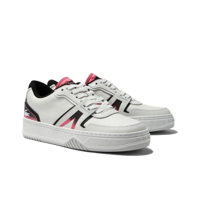 LACOSTE L001 Low Top Skateboard Shoes Women's White-1
