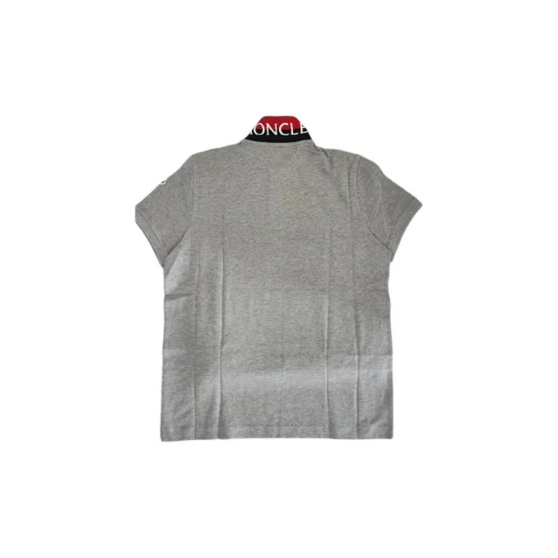 Moncler Polo Shirts Men Gray-1