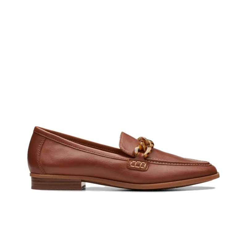 Clarks Sarafyna Iris Loafers 2cm Women's Tan-1