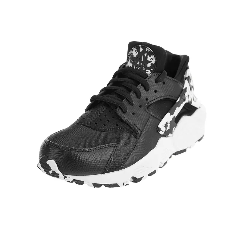 Nike Air Huarache Run Se Black Black White Women's-2