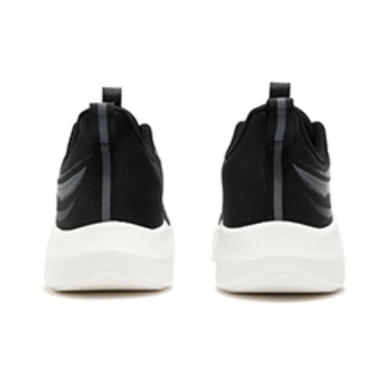361° Wear Resistant Low Top Running Shoes Men's Black Gray-2