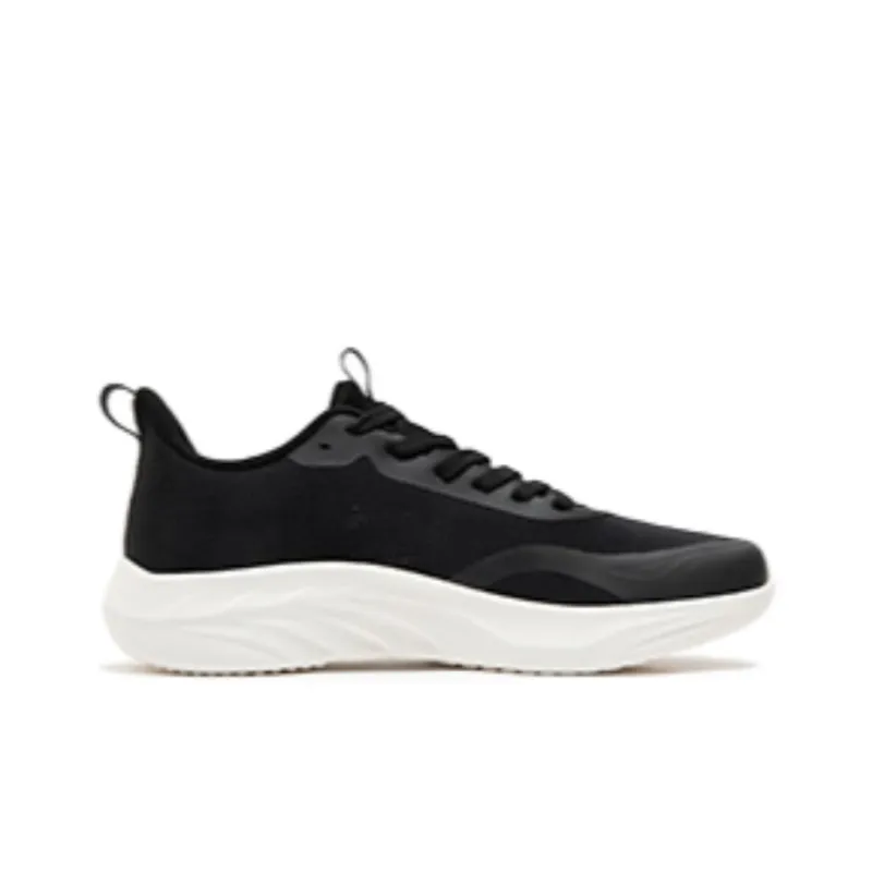 361° Wear Resistant Low Top Running Shoes Men's Black Gray-1
