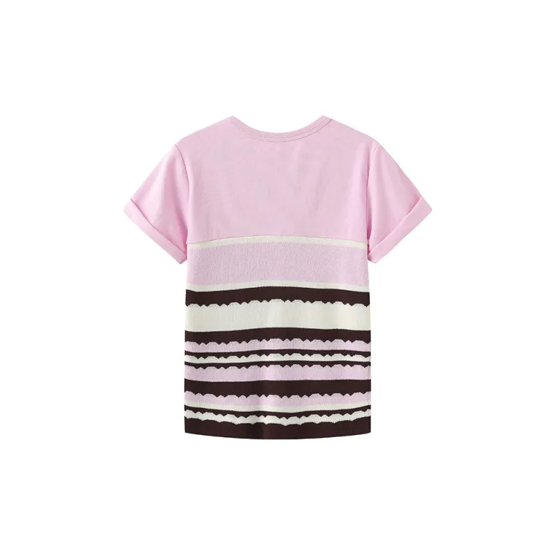 Cubic T Shirts Women's Pink-1