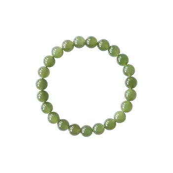 Heart Grass Hetian Jade Bracelets Women's Green Jade