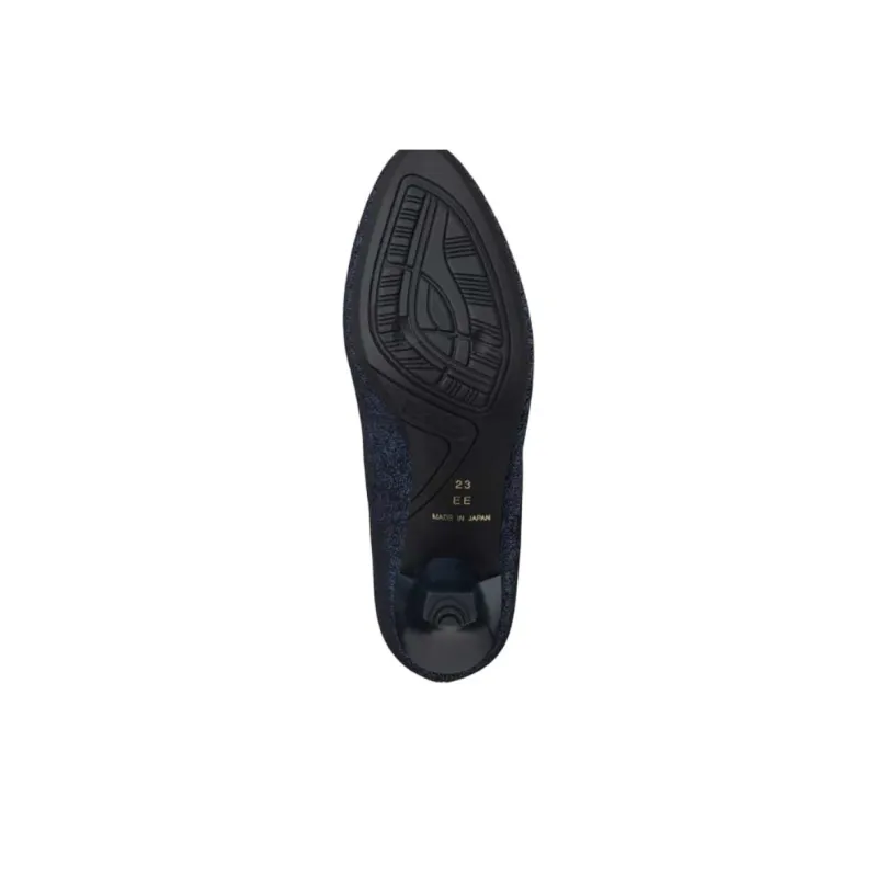 Asics Runwalk Block Heel High Heels 6.5cm Women's Blue-6