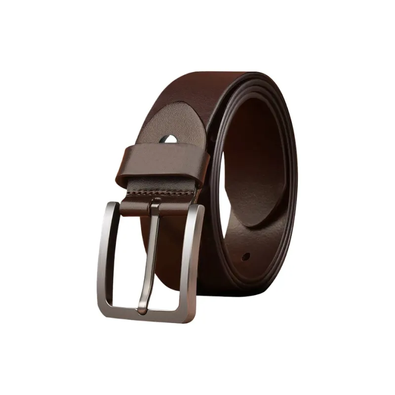 CARTELO Cow Split Leather Belts Unisex Width 3.5CM-2