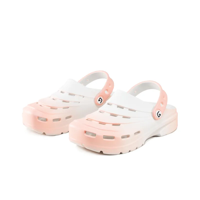 GOTO Classic Color Blocking Rendering Clogs Unisex Cherry Blossom Pink-2