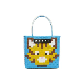 MARNI Polypropylene With Polyvinyl Chloride One Shoulder Handbag Women's Light Blue