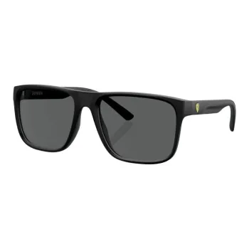 Ferrari Injection Molded Square Sunglasses Unisex Black