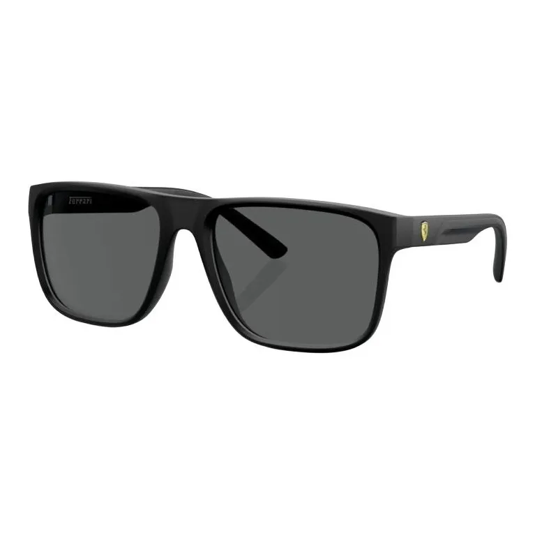 Ferrari Injection Molded Square Sunglasses Unisex Black-0