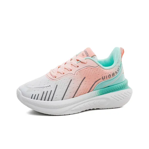 HUANQIU Breathable Low-Top Casual Shoes Women's Pink Green