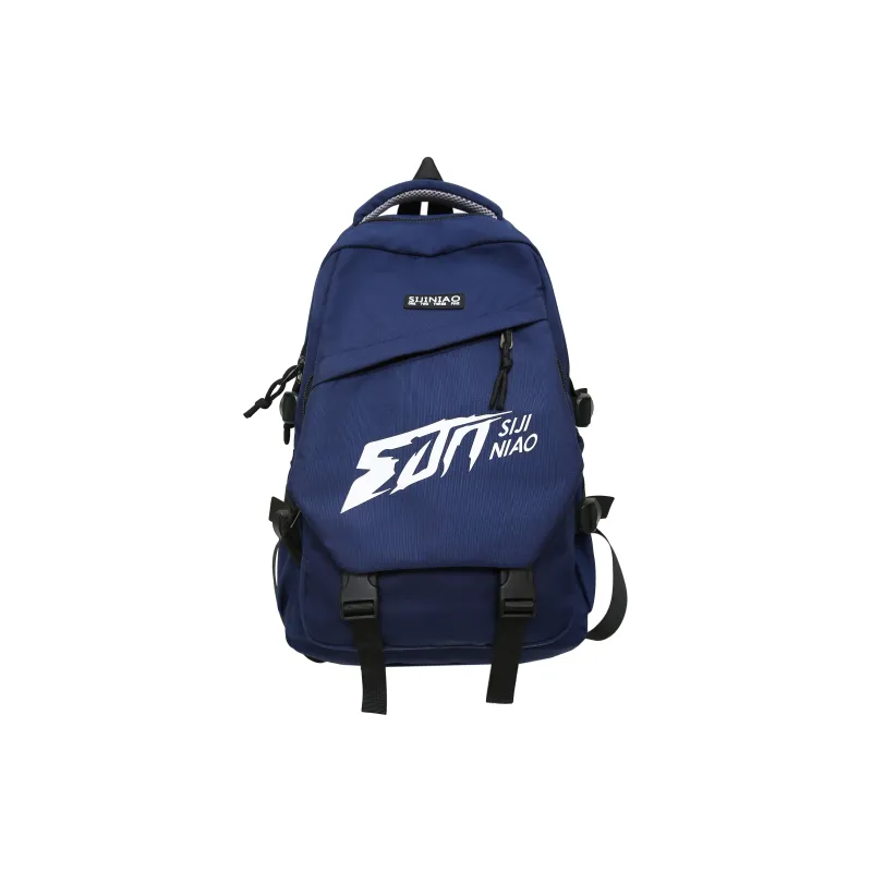 DCLOUD Nylon Backpack Unisex Black/Red/Gray/White/Blue-17