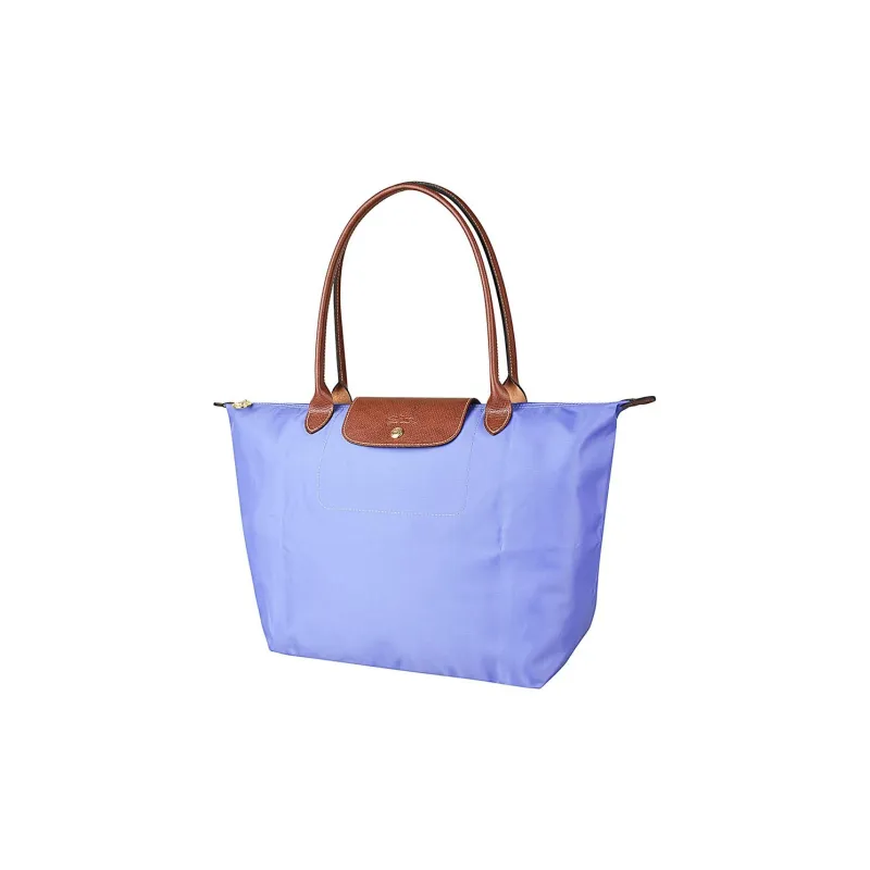 LONGCHAMP Le Pliage Recycled Canvas With Leather Dumpling Bag Handbag, Shoulder Bag Tubas Women's Lavender-1