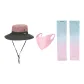 Pink+Pink+Pink Blue (Hats & Caps+Face Mask+Cooling Arm Sleeves)