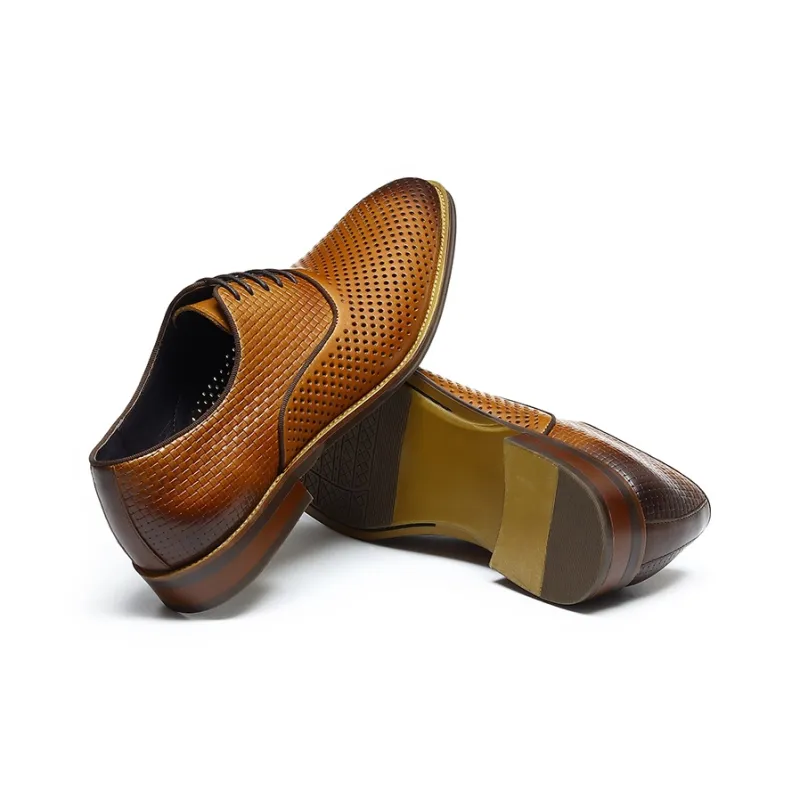 ASTON M.JAZZ Dress Shoes Men Low Top Ecru/Black/Brown-17