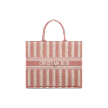 DIOR BookTote Canvas Bag, Tote Bag, Shopping Bag, Handbag Regular Women's Pink
