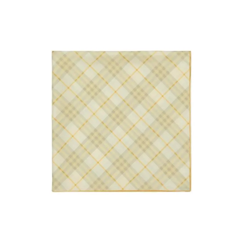 Burberry Checked Finished Edge Scarf-0