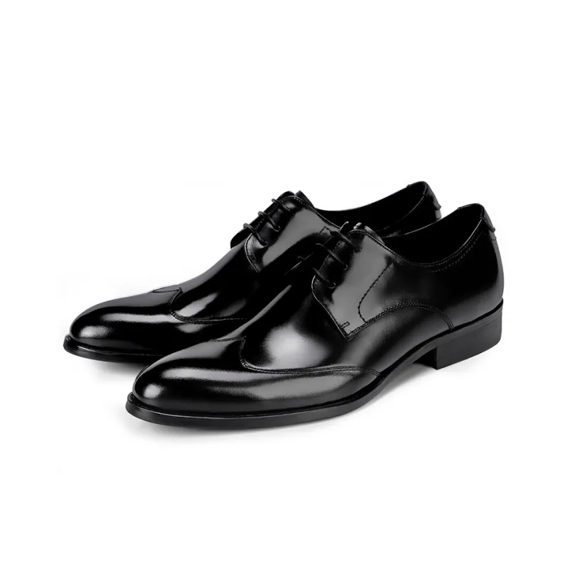 ASTON M.JAZZ Dress Shoes Men Low Top Black/Burgundy-2