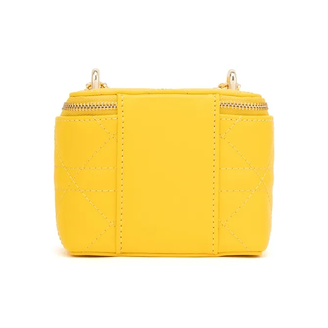 ELLE Cow Leather Crossbody Bag, Shoulder Bag Mini Women's Pink/White/Yellow/Blue-10