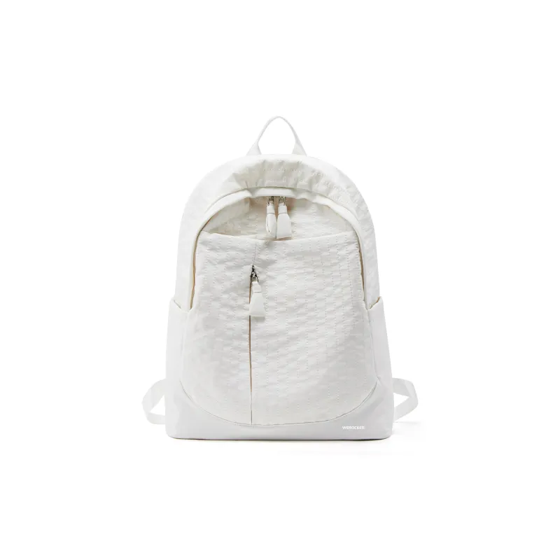 Werocker Fabric Backpack Regular Unisex White/Beige/Pink/Gray/Black-1