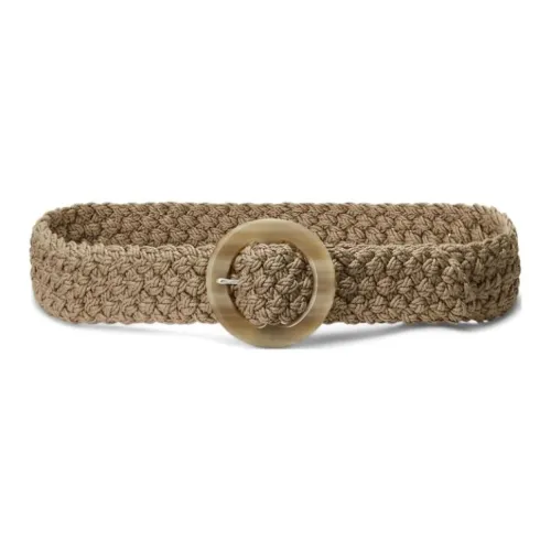 Polo Ralph Lauren Woven Design Belt Women's Beige 4.4CM