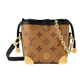 LOUIS VUITTON NOE Leather Bakery Bag Bucket Bag Crossbody Bag Shoulder Bag Women's Brown