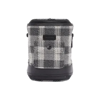 FREQUENTFLYER Wool Shoulder Bag Mini Unisex Black White Plaid