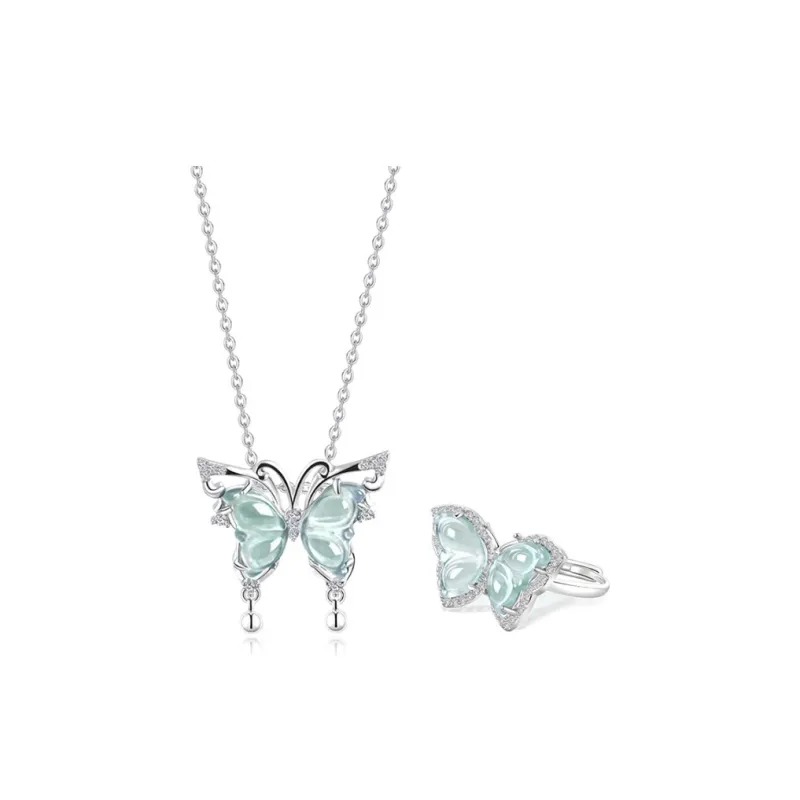 KING TAI SANG Ice Glutinous Jadeite Necklaces Women's-2