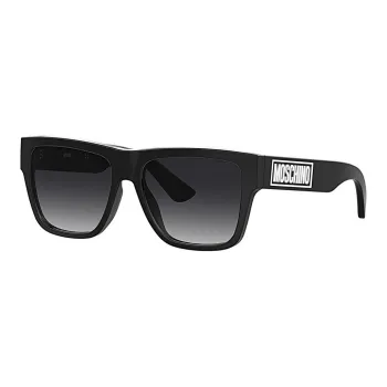 MOSCHINO Square Sunglasses Men's Black