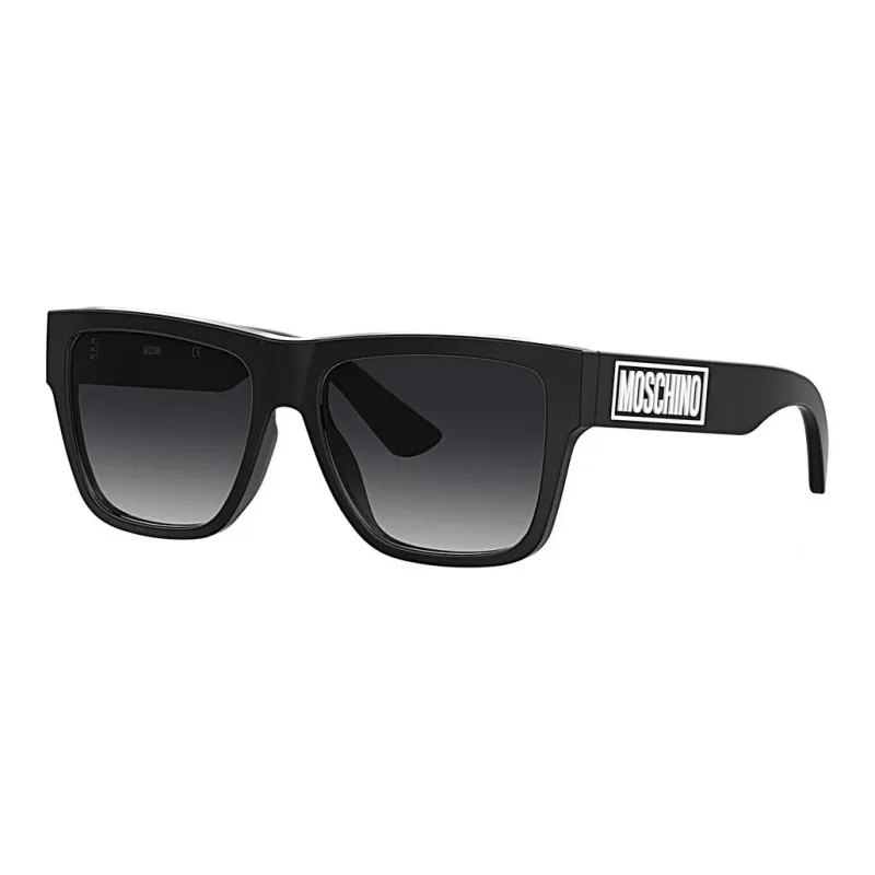 MOSCHINO Square Sunglasses Men's Black-0