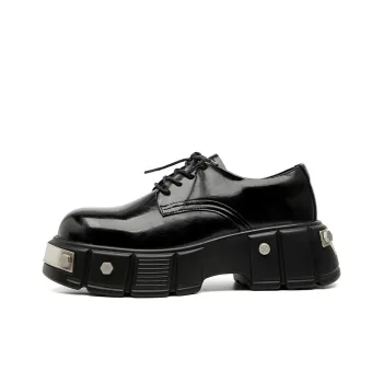 Zuogedu Fashion Oversized Derby Shoes Trendy Versatile Casual Shoes Men's Black